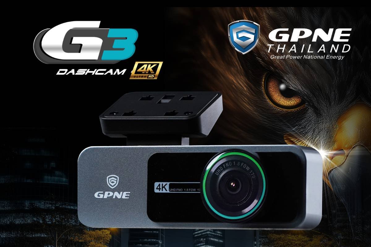 GPNE G3 กล้องติดรถยนต์ 4K อัจฉริยะ "พยานปากเอก" ที่ชัดที่สุดในทุกวินาทีบนท้องถนน