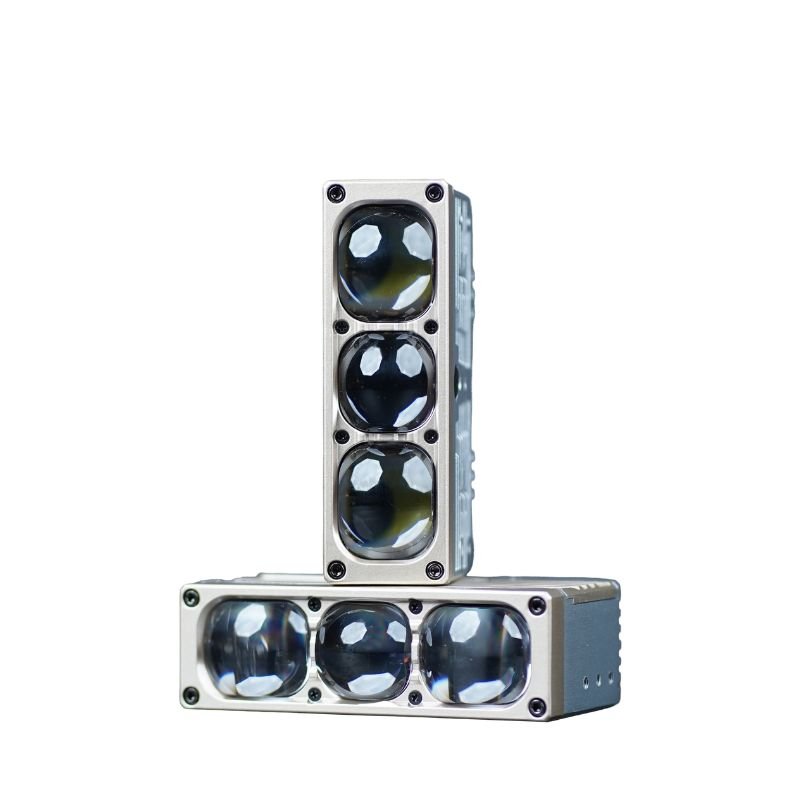 GPNE GS3P ติดตั้งแบบซ้อนแนวตั้งและแนวนอน ตัวอย่างการจัดวางไฟเสริม