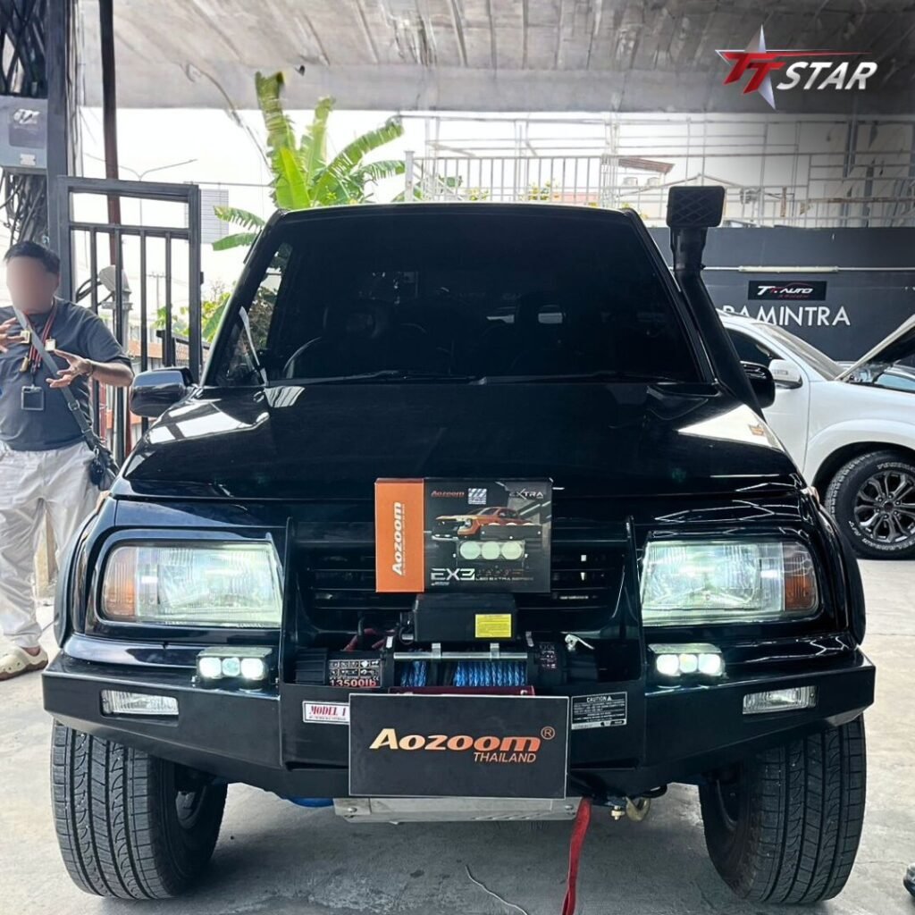 ติดตั้งไฟเสริม AOZOOM EX3 บนกันชนหน้า Suzuki Vitara ที่ TT Star รามอินทรา