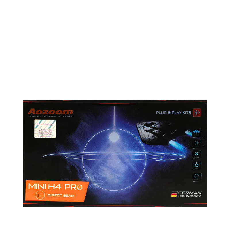 AOZOOM MINI H4 PRO | หลอดไฟหน้า LED 60W-70W แสงขาว 5500K รับประกัน 3 ปี