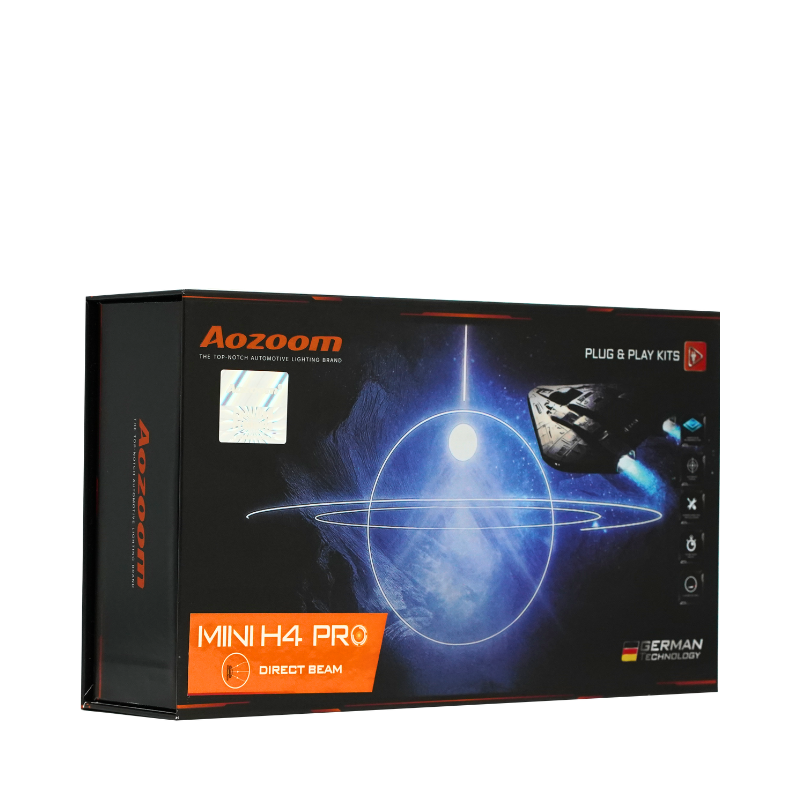 AOZOOM MINI H4 PRO | หลอดไฟหน้า LED 60W-70W แสงขาว 5500K รับประกัน 3 ปี