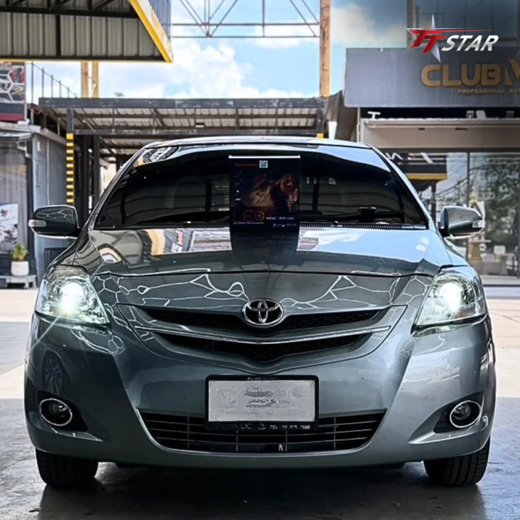 ติดตั้งไฟหน้ารถยนต์ AOZOOM LEO กับ รถ VIOS GEN2