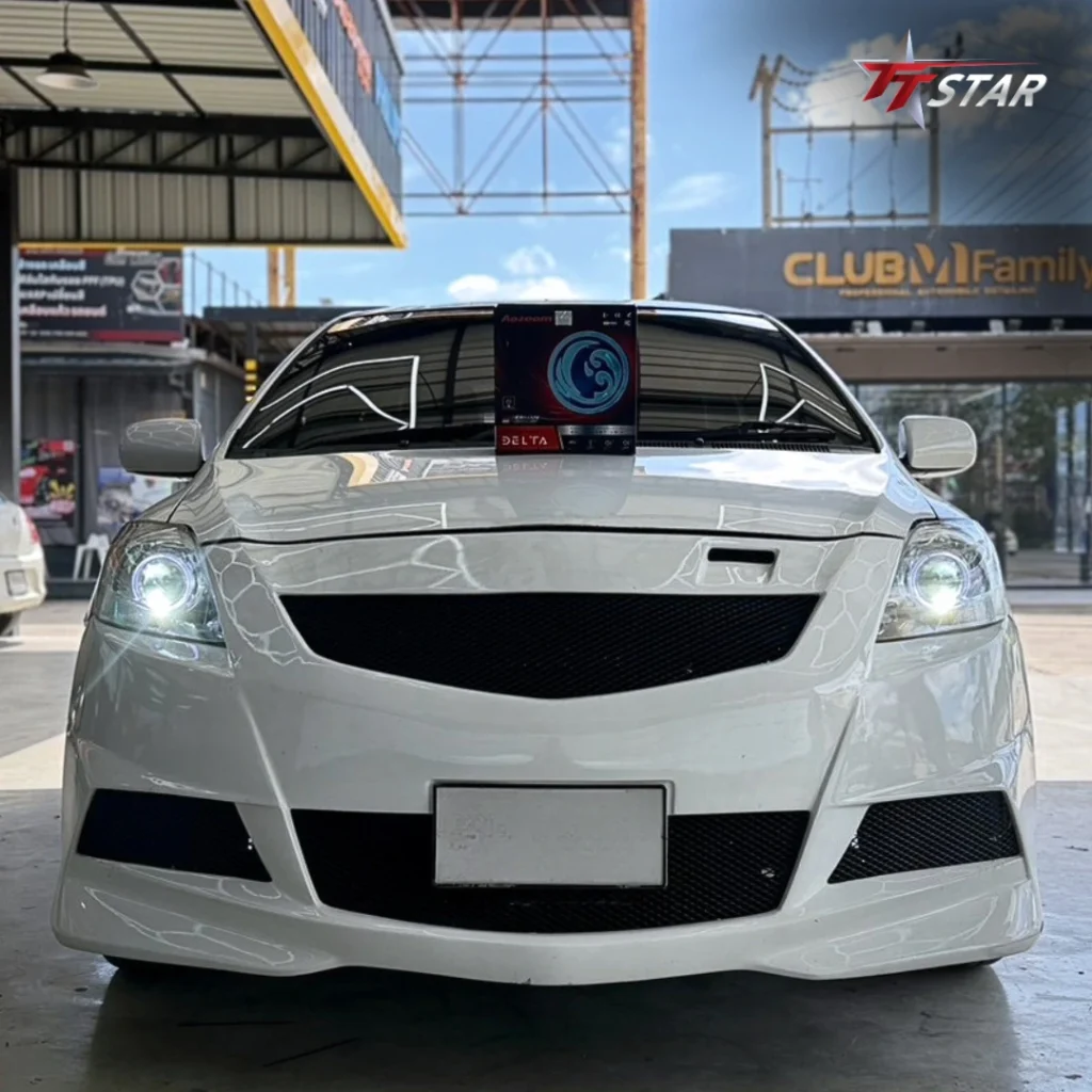 ติดตั้งไฟหน้ารถยนต์ AOZOOM DELTA กับ รถ TOYOTA VIOS GEN2