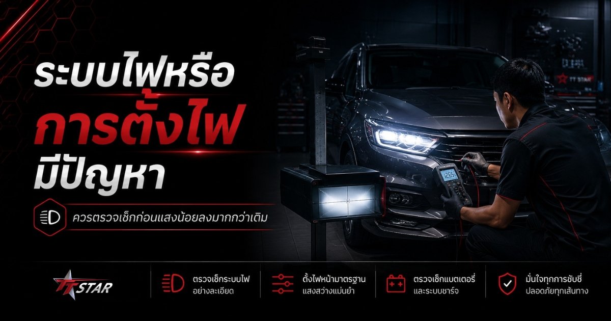 ทำไมไฟหน้ารถถึงเริ่มสว่างน้อยลง สัญญาณที่ไม่ควรมองข้าม บทความ