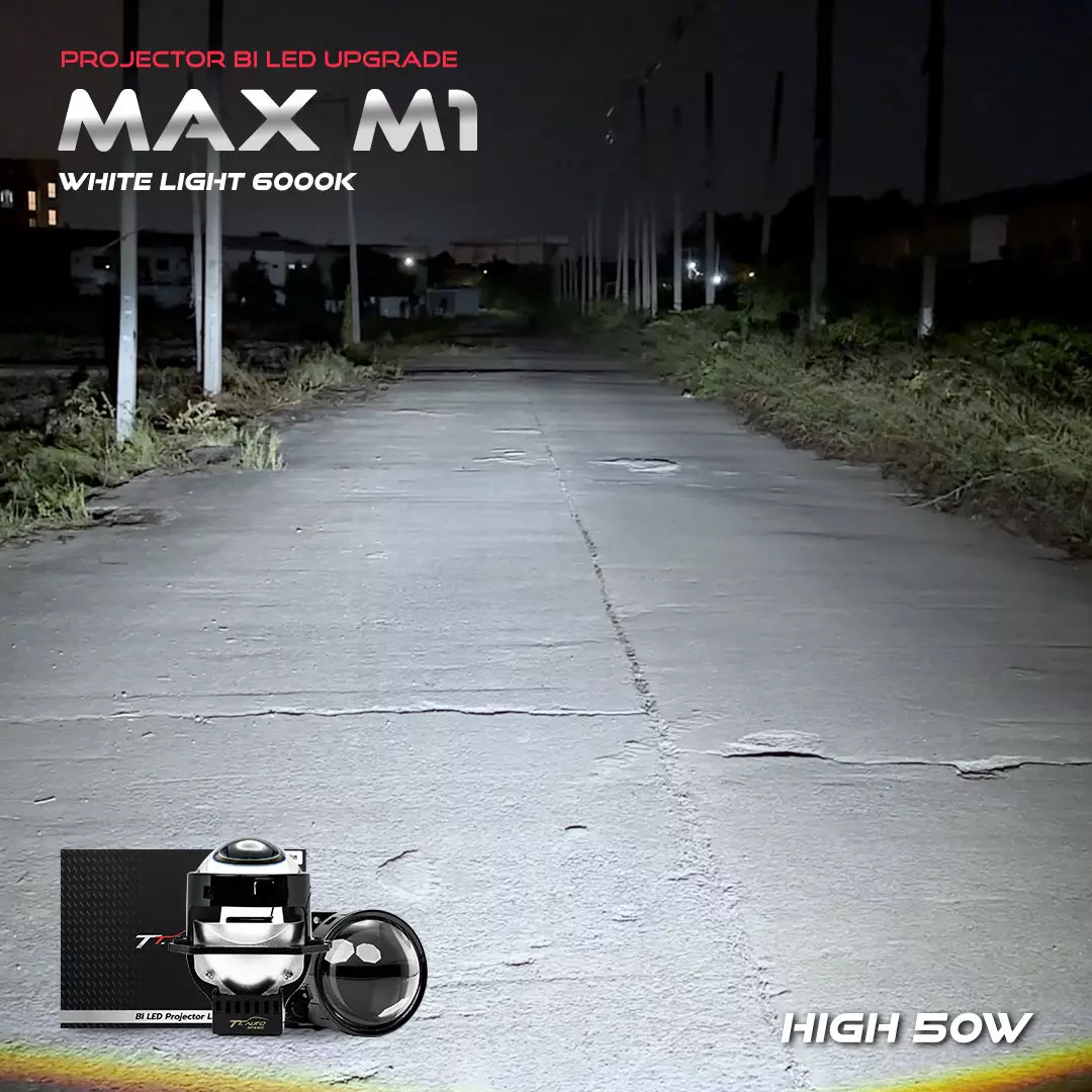 PROHD MAX M1 | ไฟโปรเจคเตอร์ BI-LED 45-50W แสงขาว 6000K