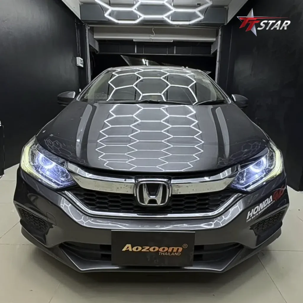 ติดตั้งไฟหน้า Honda City AOZOOM EMBER