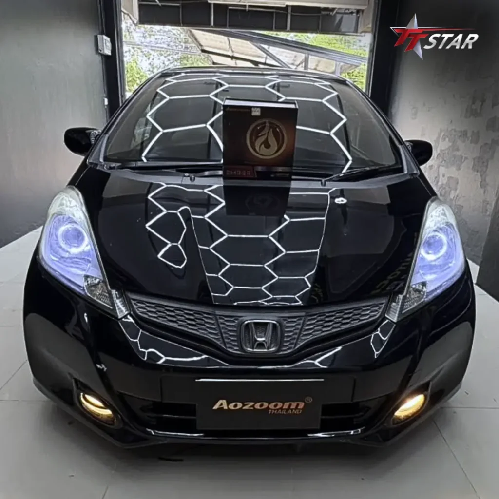 ติดตั้งไฟหน้า Honda Jazz ด้วย AOZOOM EMBER