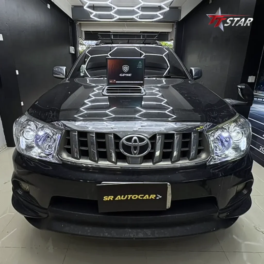 ติดตั้งไฟหน้ารถยนต์ TOYOTA Fortuner ด้วย GPNE GS50 - SR Autocar เชียงราย