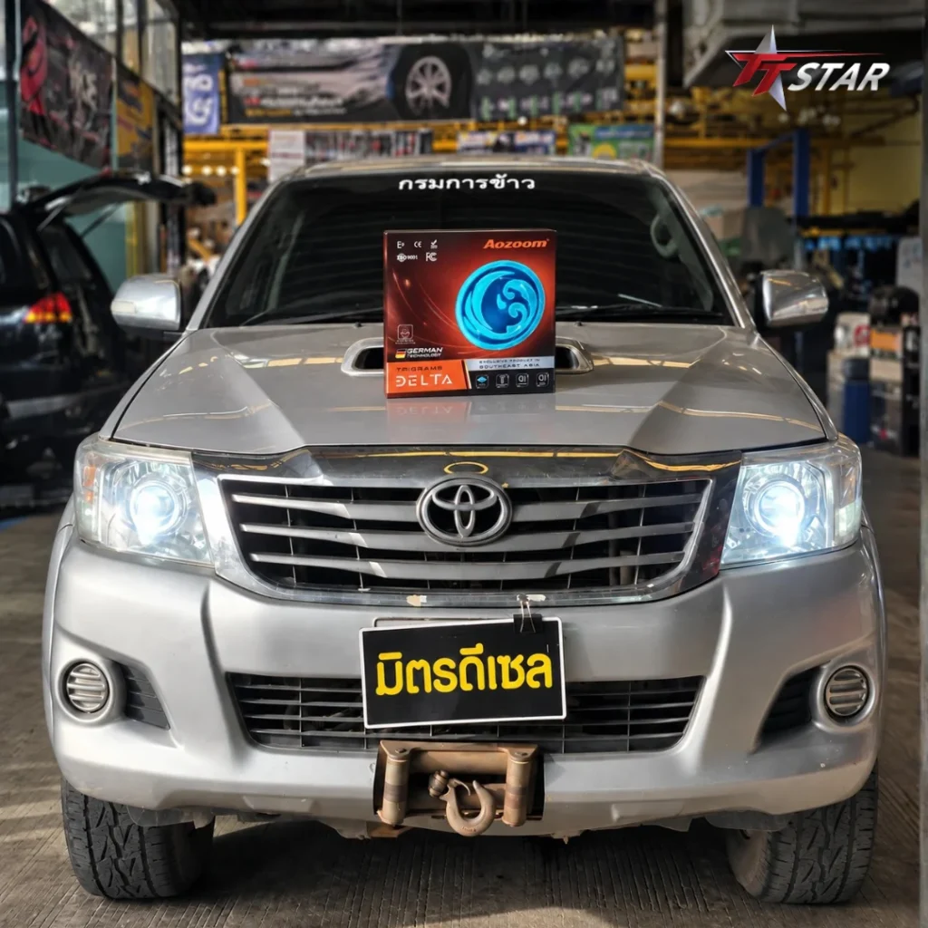 ติดตั้งไฟหน้า TOYOTA HILUX VIGO CHAMP ด้วย AOZOOM DELTA