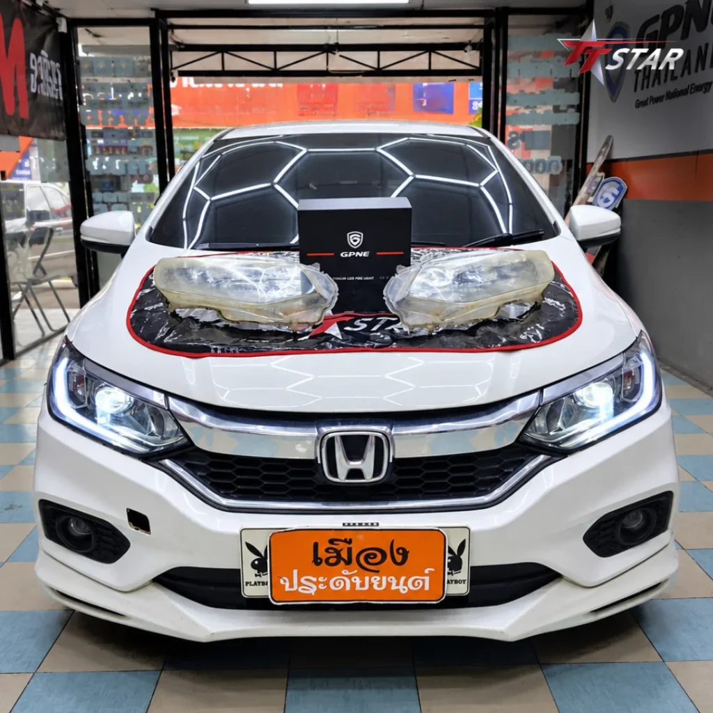 ติดตั้งไฟหน้า HONDA CITY ด้วย GPNE G3
