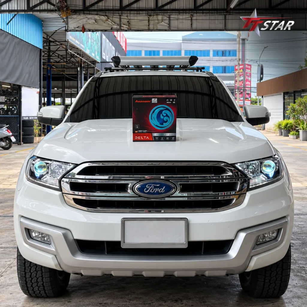 ติดตั้งไฟหน้า FORD EVEREST ด้วย AOZOOM DELTA