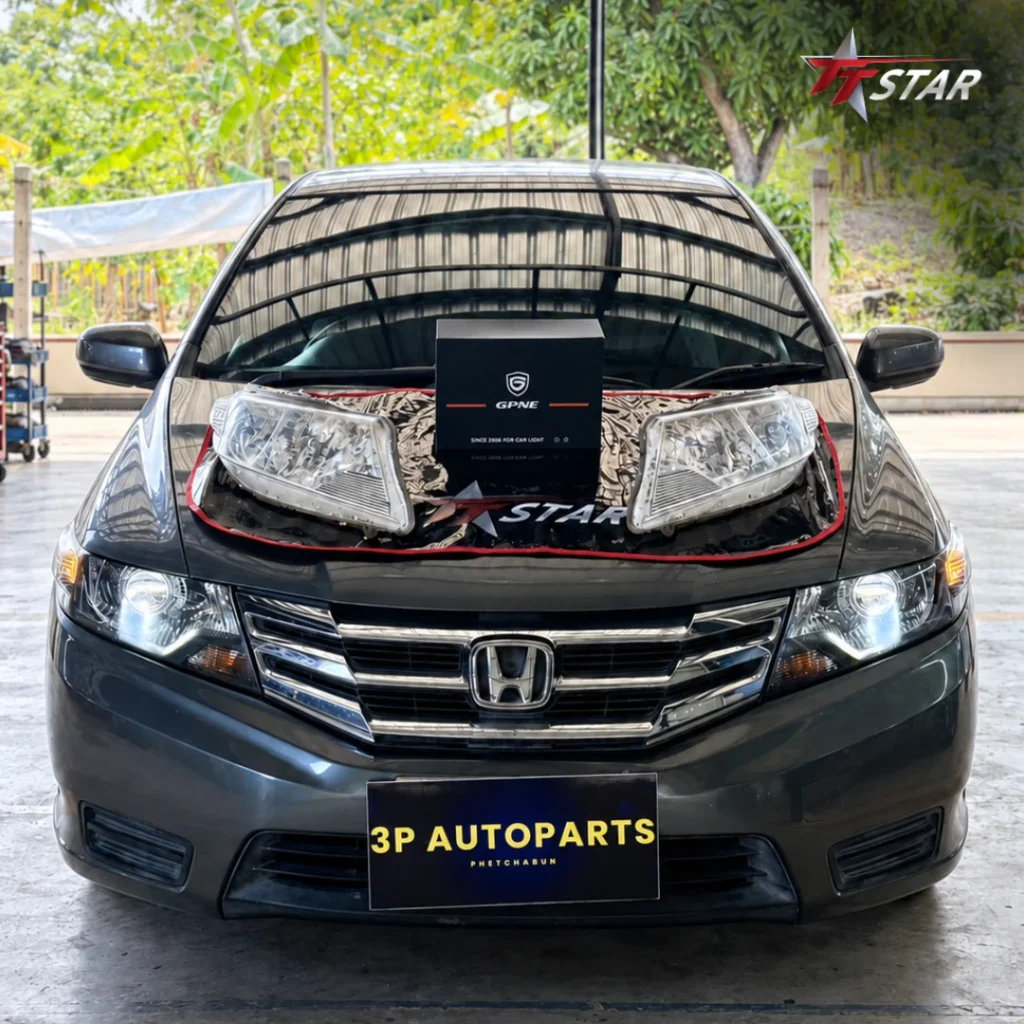 ติดตั้งไฟหน้า HONDA CITY ด้วย GPNE G3 - 3PAutoparts เพชรบูรณ์
